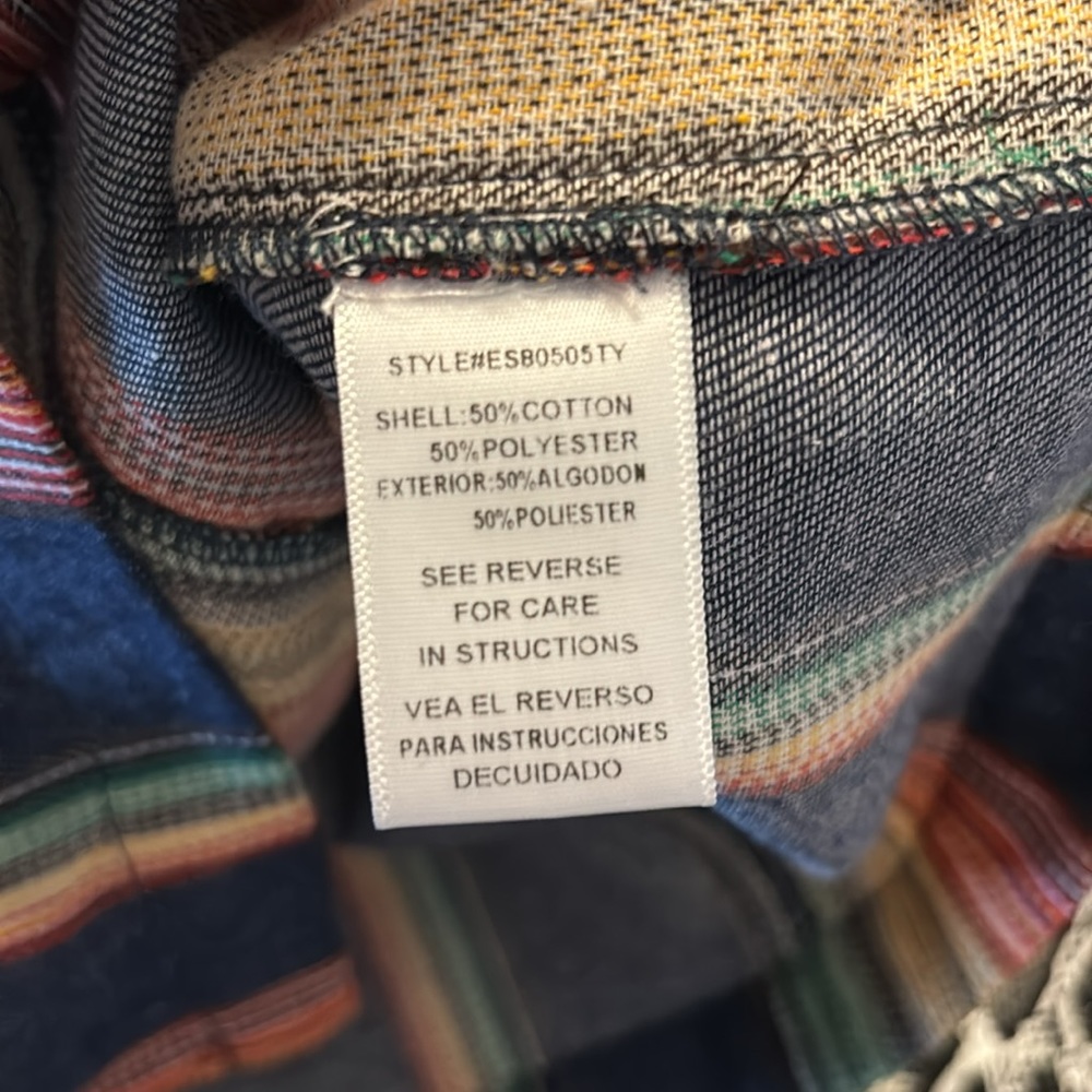 SMP striped button front skirt size large - Picture 5 of 5